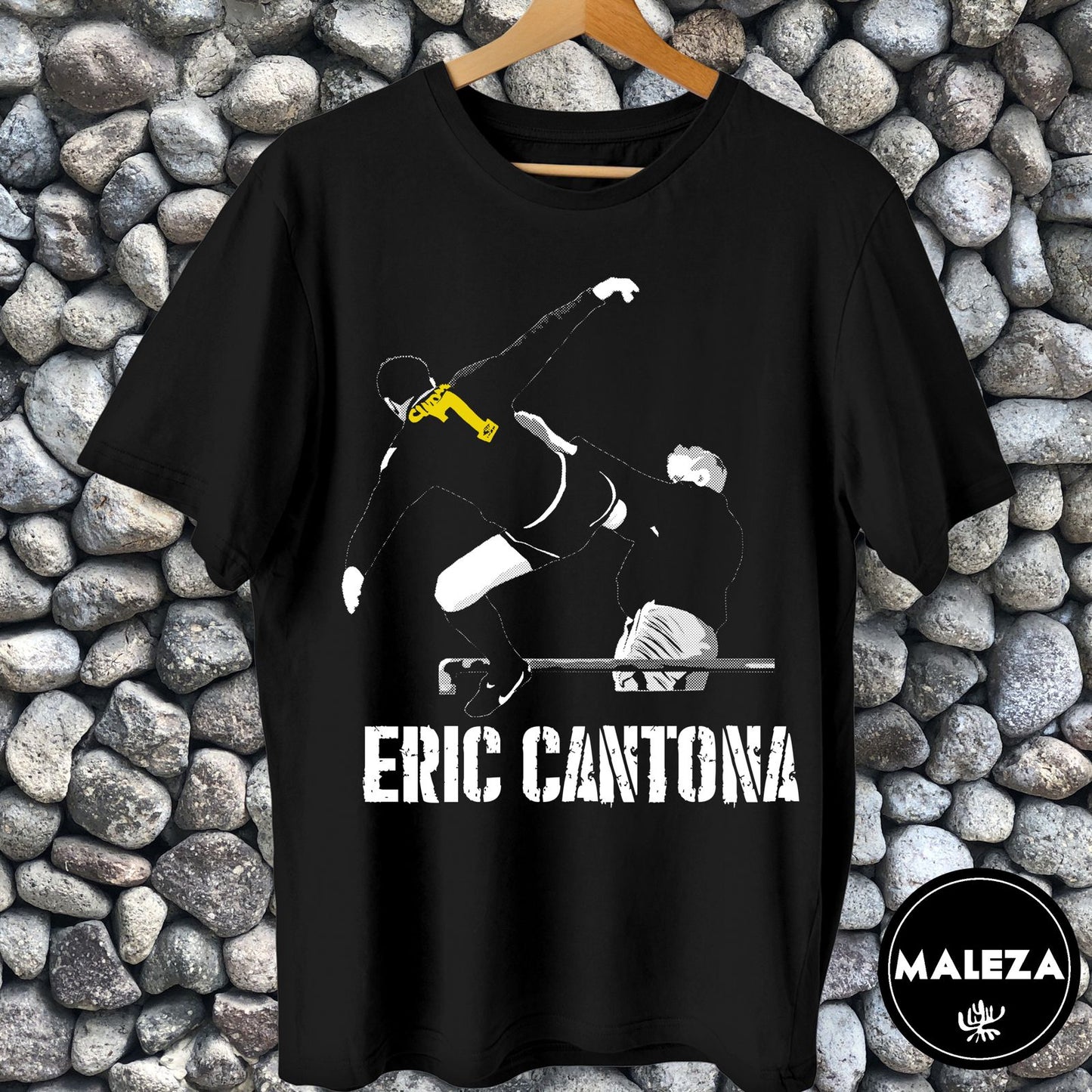 Polera Éric Cantona / Lo patearía más fuerte