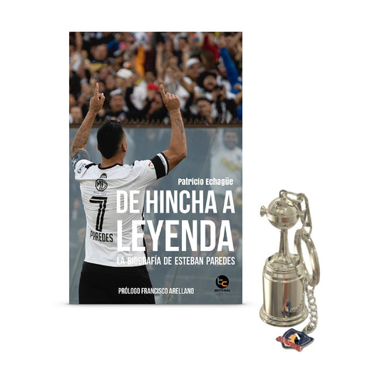 Pack Colocolino / Libro "De Hincha a Leyenda" + Llavero Copa Libertadores