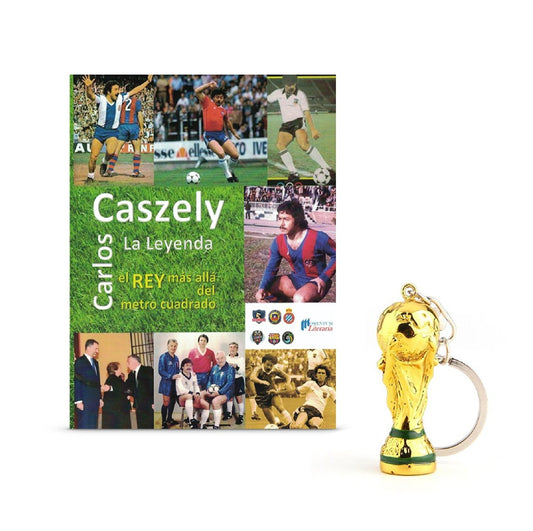 Pack Caszely / Libro "Carlos Caszely la Leyenda" + Llavero Copa del Mundo