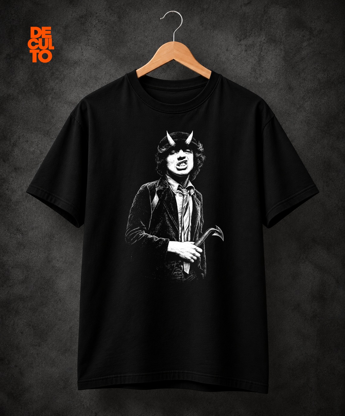 Polera Angus Young/ AC DC